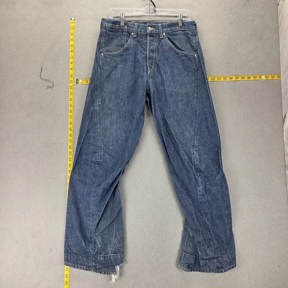 VTG Levis Engineered Jeans Mens Blue Twisted Medium Wash Button Fly Fits 30x30